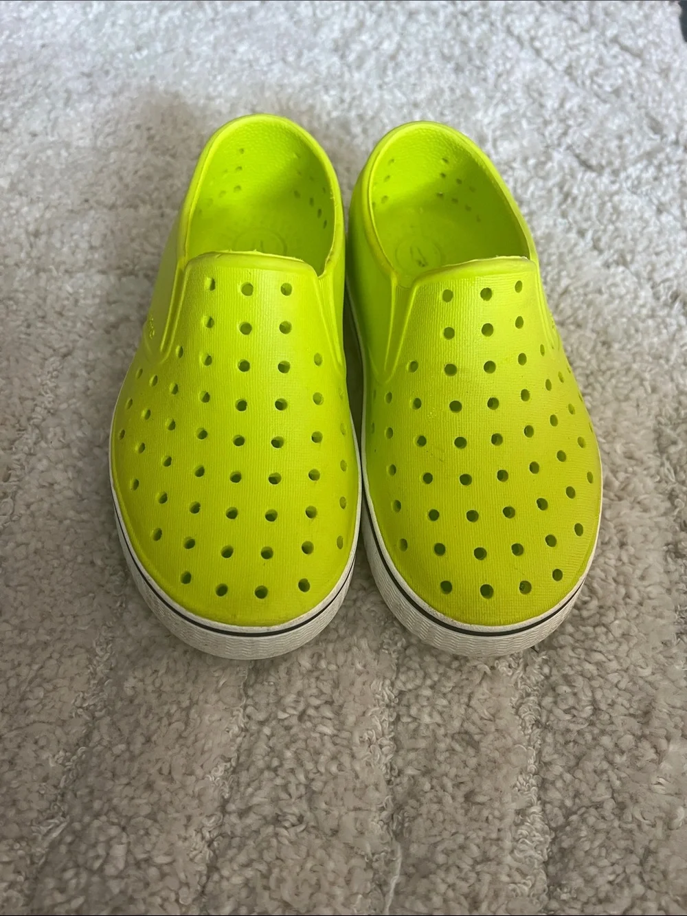 Kids Slip-On Water Shoes - Neon Yellow & Royal Blue- Native Brand and Nike